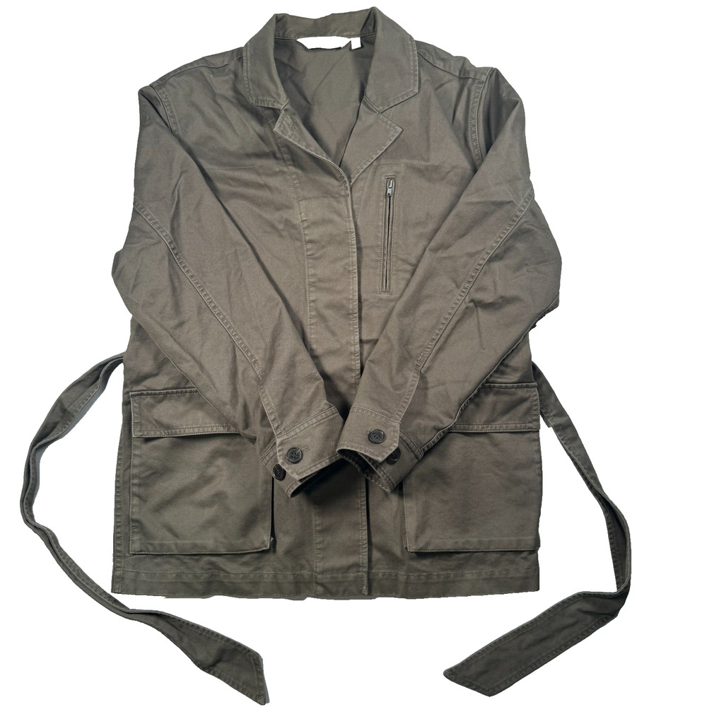 & Other Stories Stockholm Atelier Olive Green Utility Jacket Women's Size 4